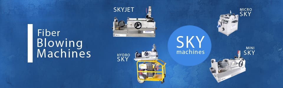 Fiber blowing machine