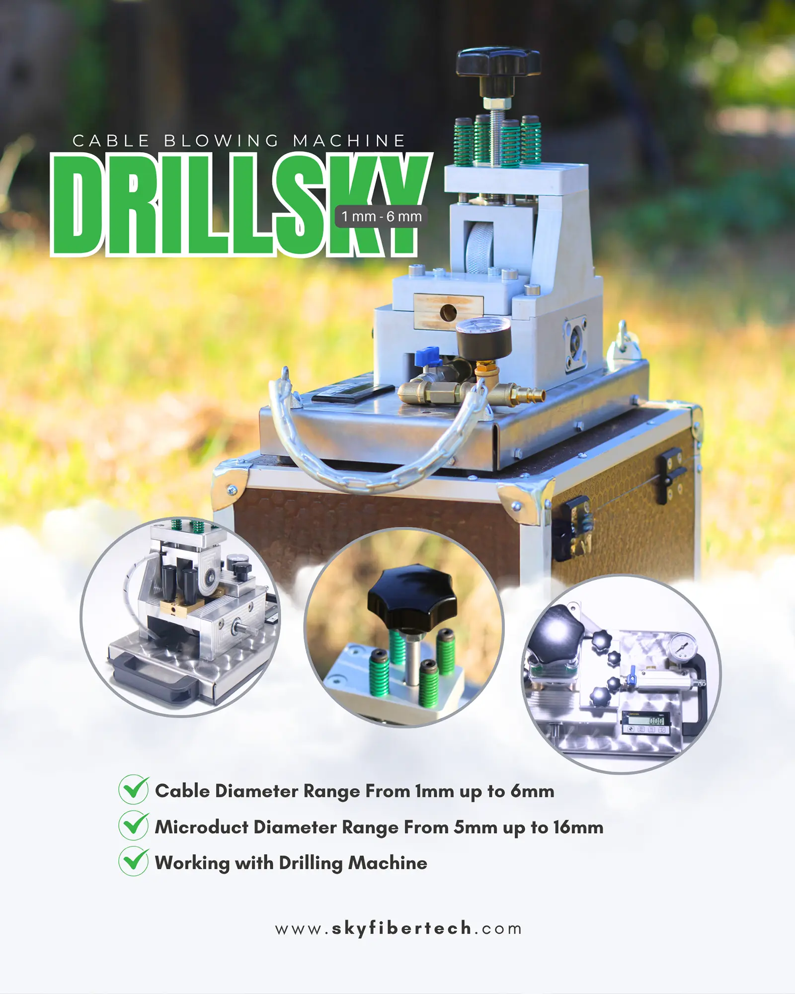 Cable Blowing Machine DrillSky