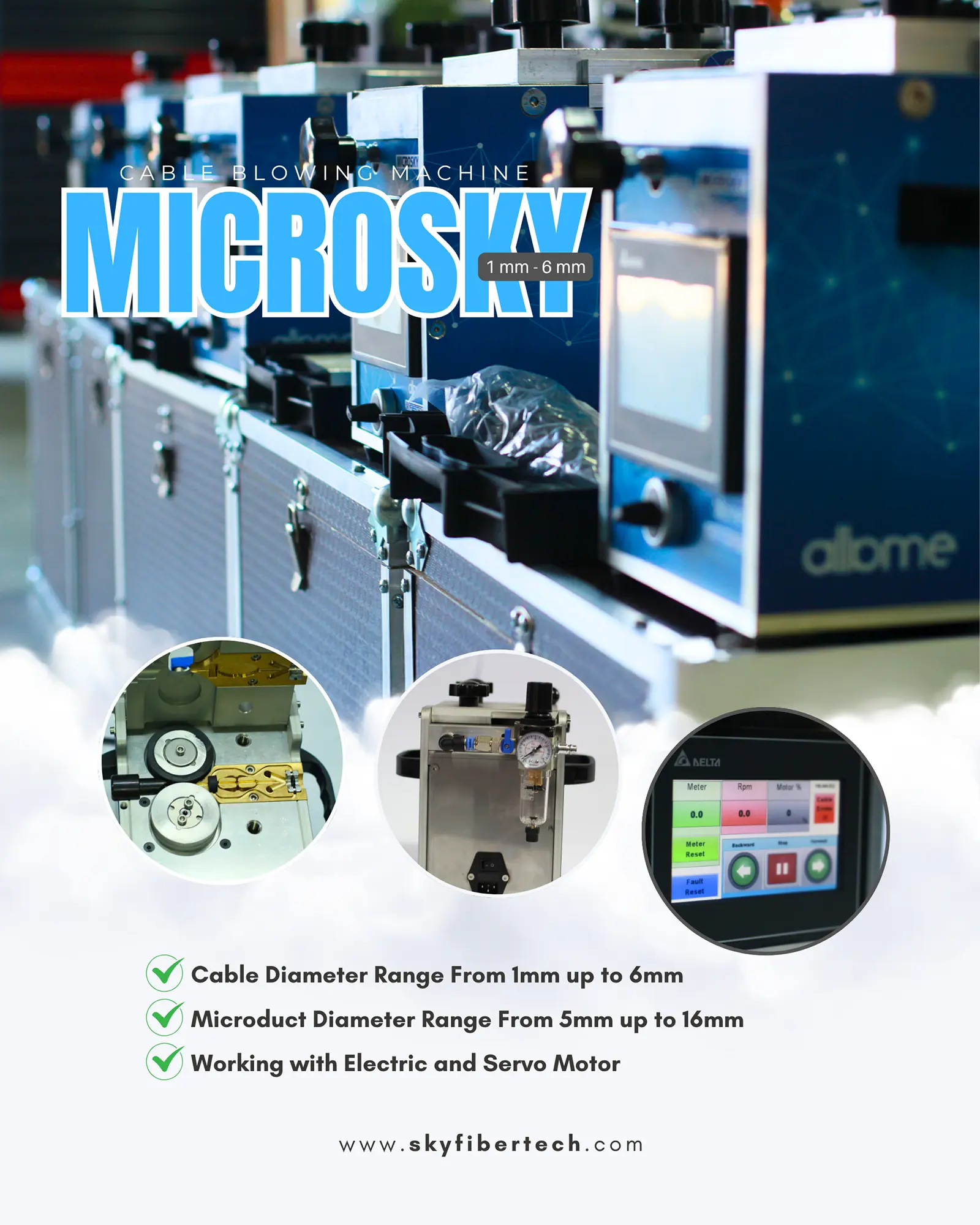 Cable Blowing Machine MicroSky