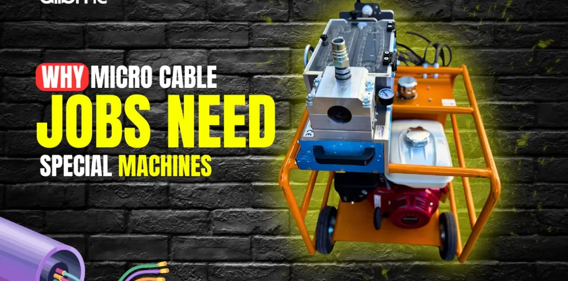 micro cable blowing machine