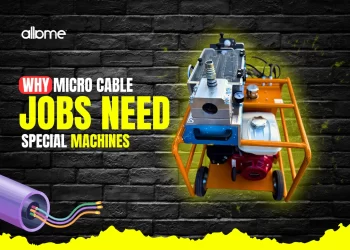 micro cable blowing machine
