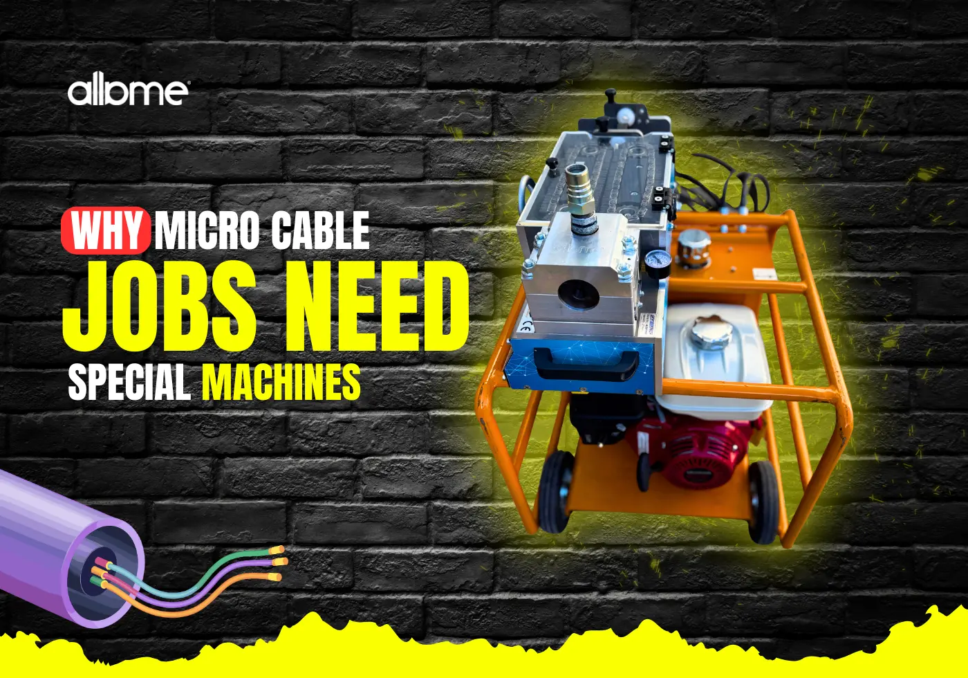 micro cable blowing machine